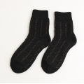 Wholesale OEM Custom Autumn and winter new warmth terry dotted line men's wool socks wholesale towel socks winter thick socks